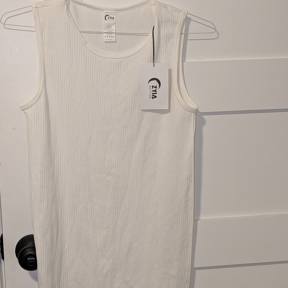 NWT Zyia Women's Active White Tank